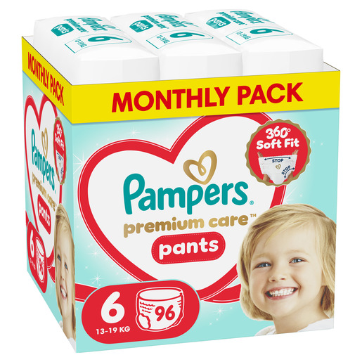Pampers Premium Care Pants pelene gaćice veličina 6 Extra Large Mega Pack 96 kom (13–18 kg)