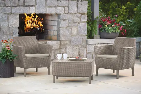 KETER balkonski set Salemo – cappuccino, za balkon i vrt