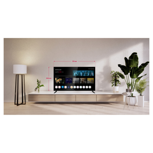 Sencor LED televizor SLE 50US804B, 4K Ultra HD, Smart TV, WebOS,  Magični daljinski, AI ThinQ, Crni