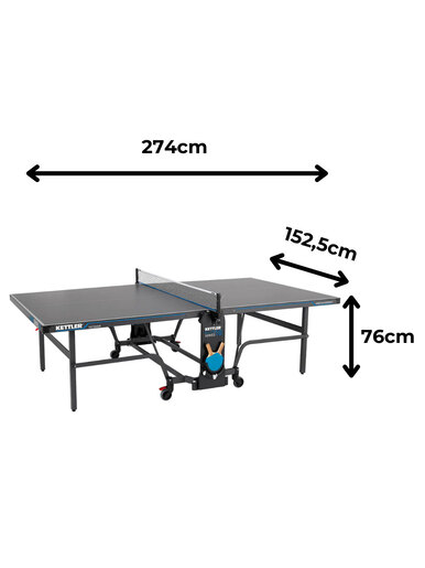 KETTLER K10 Outdoor stol za stolni tenis sklopivi 6 mm