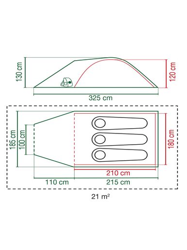 COLEMAN šator 3 osobe Kobuk Valley 3 Plus 4500 mm