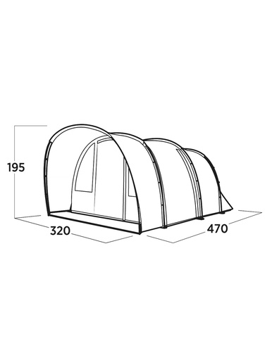 EASY CAMP šator 5 osoba Skarvan 5 3000 mm