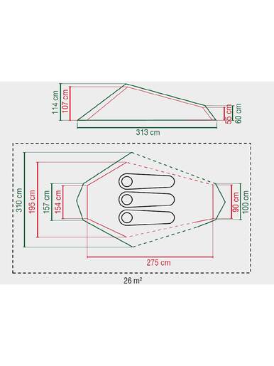 COLEMAN šator 3 osobe Cobra 3 3000 mm