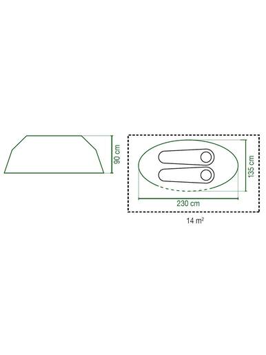 COLEMAN šator 2 osobe Galiano 2 2000 mm