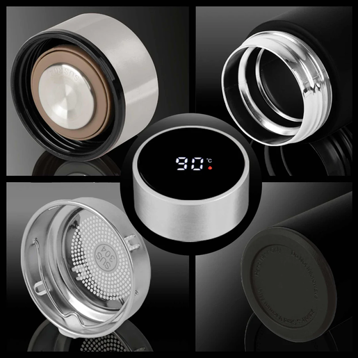 Berlinger Haus termos boca 0.5 L sa LED indikatorom temperature Matte Black Collection – BH/9681