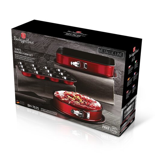 Berlinger Haus set kalupa za pečenje 3/1 Burgundy Collection – BH/7635