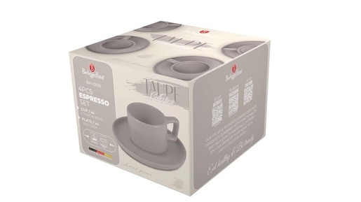 Berlinger Haus set šoljica za espresso 100 ml, 4 kom Taupe – BH/10016