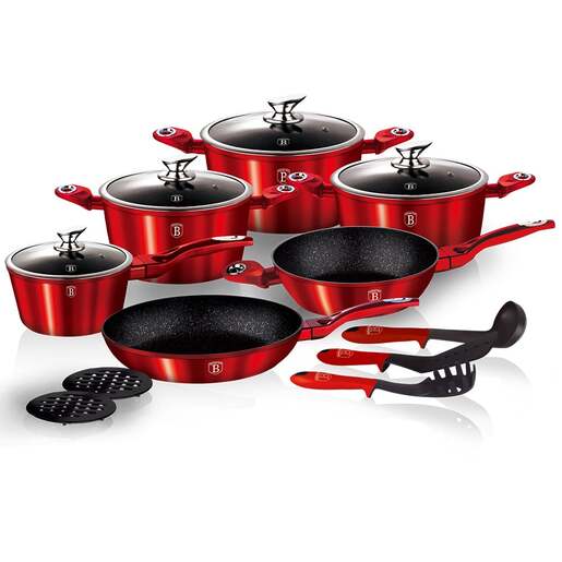 Berlinger Haus set posuđa i kuhinjskih pomagala 15/1 Burgundy Collection – BH/1226