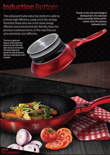 Berlinger Haus set posuđa i kuhinjskih pomagala 15/1 Burgundy Collection – BH/1226