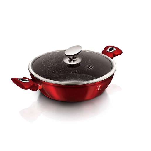 Berlinger Haus plitka šerpa s poklopcem 28 cm 3.8 L Burgundy Collection – BH/1263