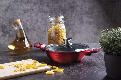 Berlinger Haus plitka šerpa s poklopcem 28 cm 3.8 L Burgundy Collection – BH/1263