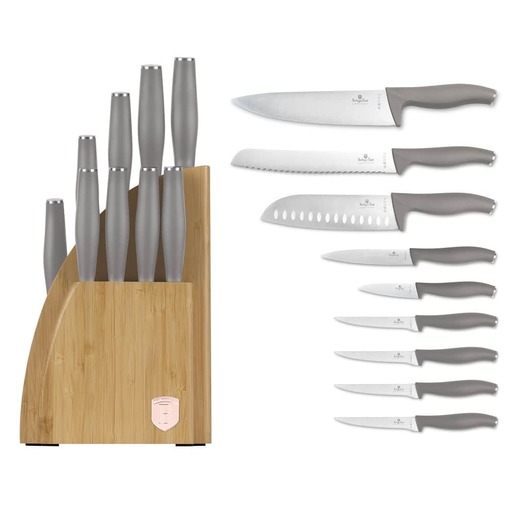 Berlinger Haus set noževa sa bambusovim stalkom 10/1 Taupe Collection – BH/3122