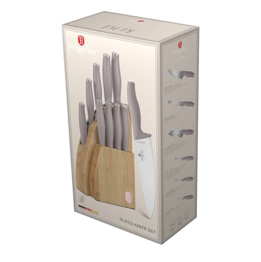 Berlinger Haus set noževa sa bambusovim stalkom 10/1 Taupe Collection – BH/3122