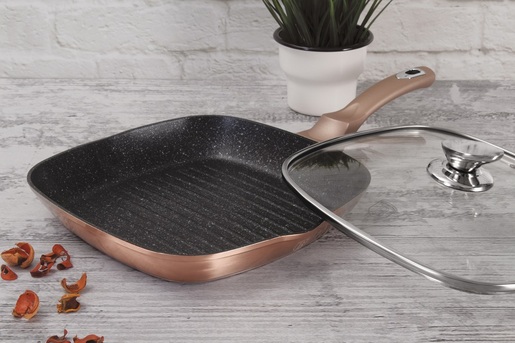 Berlinger Haus grill tava s poklopcem Rose Gold Collection – BH/1610