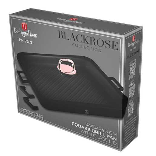 Berlinger Haus grill tava s poklopcem Black Rose Collection – BH/7789