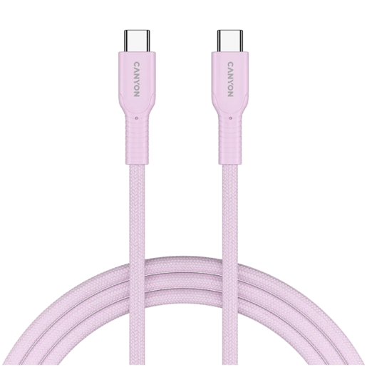 CANYON kabel  60CL C-C 60W COLOR Braided 1m Pink