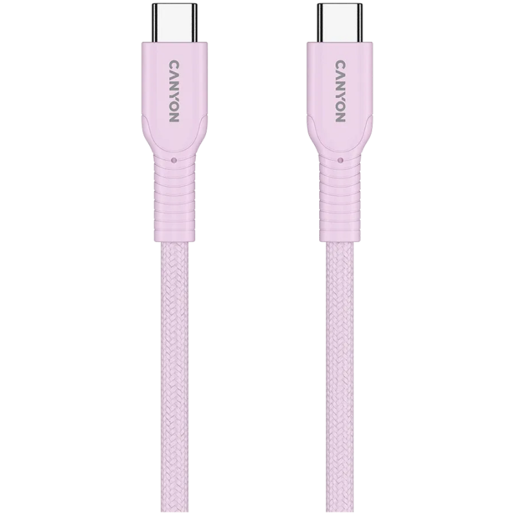 CANYON kabel  60CL C-C 60W COLOR Braided 1m Pink