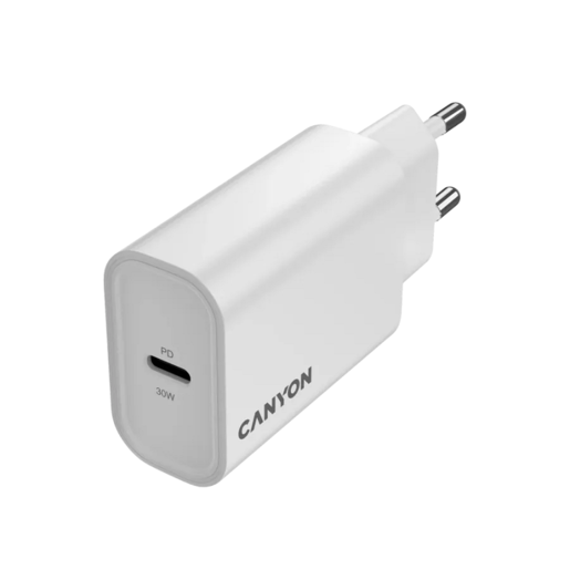 CANYON punjač OnCharge 30CL Max Power 30W 1xPD EU White