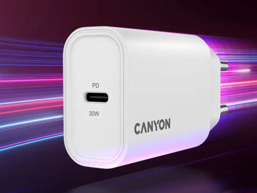 CANYON punjač OnCharge 30CL Max Power 30W 1xPD EU White