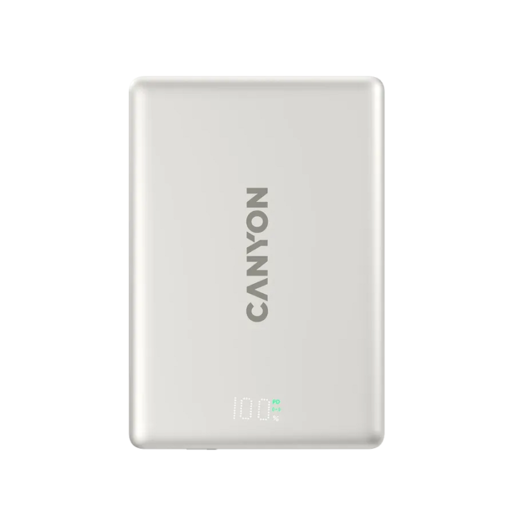 CANYON power bank  magnetic CNS-CPB500G, OnPower 500 PD20W 5000mAh Aluminium Star Grey