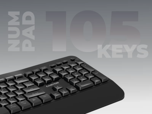 CANYON tastatura HKB-W6 Wireless Black