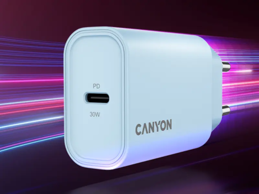 CANYON punjač OnCharge 30CL Max Power 30W 1xPD EU Light Blue