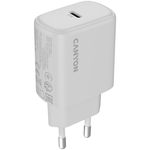 CANYON punjač OnCharge 250 25W 1xPD EU White