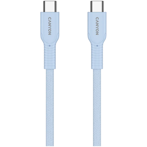 CANYON kabel  60CL C-C 60W COLOR Braided 1m Light Blue