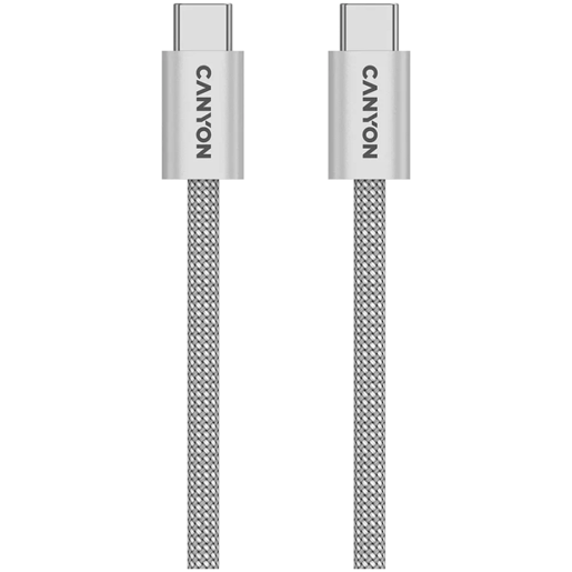 CANYON kabel  60MG C-C 60W Magnet Braided 1m Light Grey