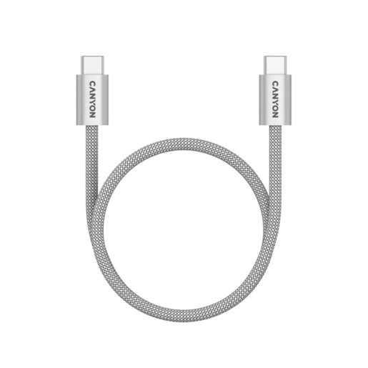 CANYON kabel  60MG C-C 60W Magnet Braided 1m Light Grey