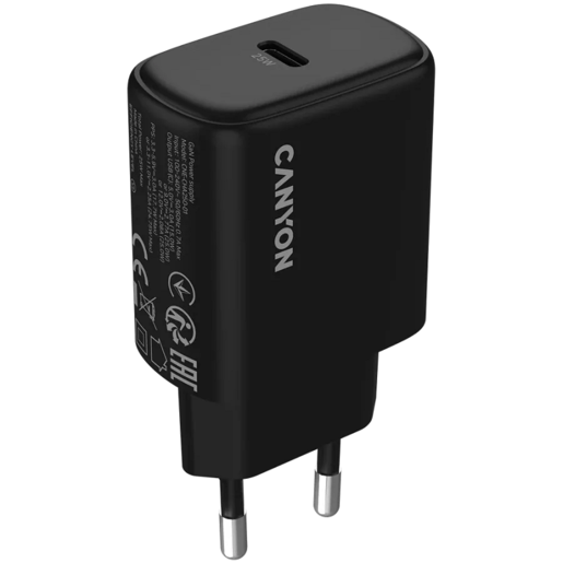 CANYON punjač OnCharge 250 25W 1xPD EU Black