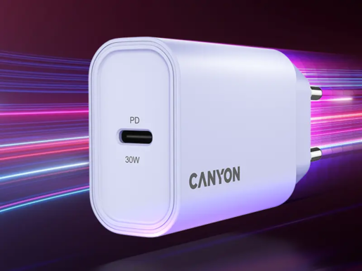 CANYON punjač OnCharge 30CL Max Power 30W 1xPD EU Purple