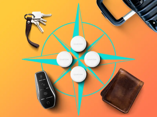 CANYON smart tag ONTAG 1 iOS 4 pcs KIT White