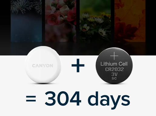 CANYON smart tag ONTAG 1 iOS 4 pcs KIT White