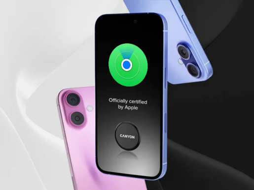 CANYON smart tag ONTAG 1 iOS 4 pcs KIT Black