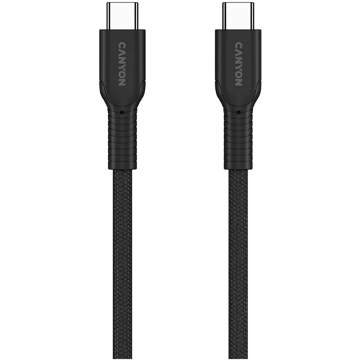 CANYON kabel  60CL C-C 60W COLOR Braided 1m Black