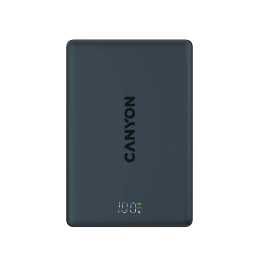 CANYON magnetic power bank CNS-CPB511B, OnPower 511 PD20W 10000mAh Aluminium Interstellar Crni