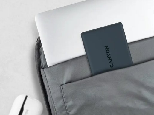 CANYON magnetic power bank CNS-CPB511B, OnPower 511 PD20W 10000mAh Aluminium Interstellar Crni
