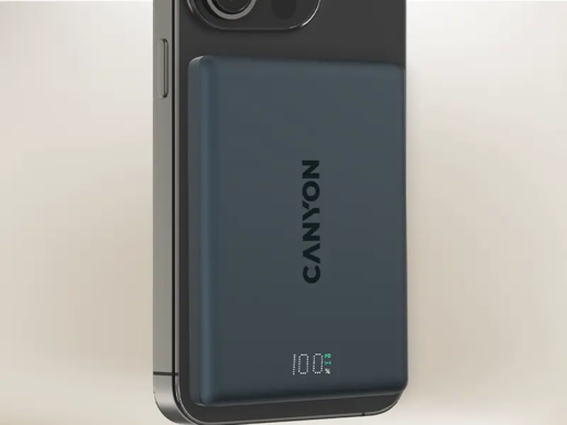 CANYON power bank magnetic  CNS-CPB500B,  OnPower 500 PD20W 5000mAh Aluminium Interstellar Black