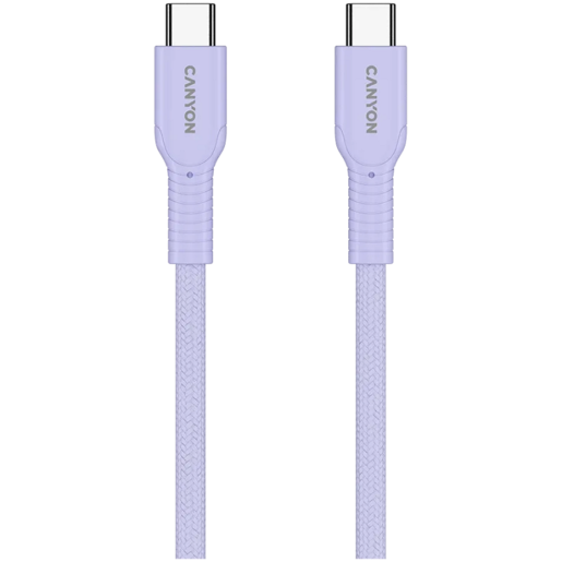 CANYON kabel  60CL C-C 60W COLOR Braided 1m Purple