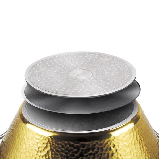 Berlinger Haus šerpa s poklopcem 26 cm 5.2 L Hammered Gold Collection – BH/8011