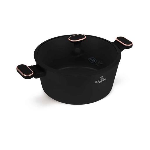 Berlinger Haus šerpa s poklopcem 28 cm 6.3 L Black Rose Collection – BH/8359