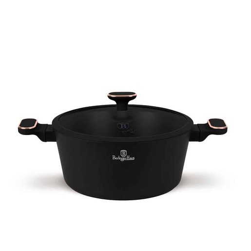 Berlinger Haus šerpa s poklopcem 28 cm 6.3 L Black Rose Collection – BH/8359