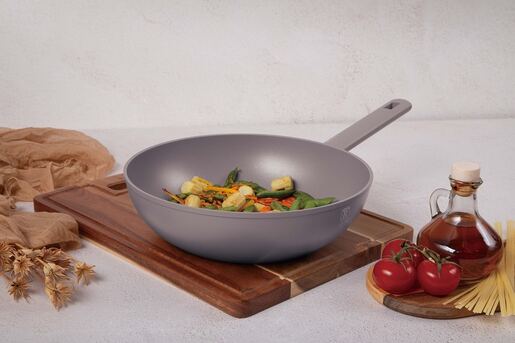 Berlinger Haus wok tava 28 cm 3.2 L Taupe Collection – BH/8093