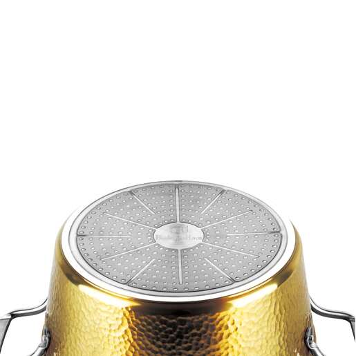 Berlinger Haus šerpa s poklopcem 30 cm 8 L Hammered Gold Collection – BH/8012