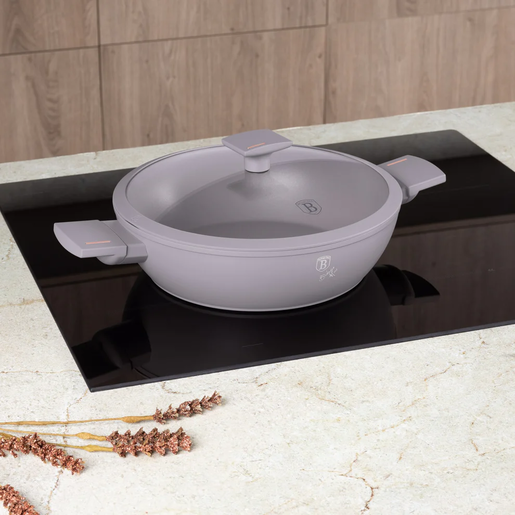 Berlinger Haus plitka šerpa s poklopcem 30 cm 4.5 L Taupe Collection – BH/8099