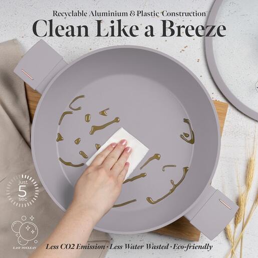 Berlinger Haus plitka šerpa s poklopcem 30 cm 4.5 L Taupe Collection – BH/8099