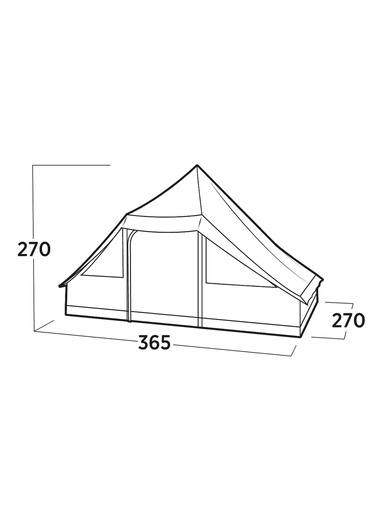 EASY CAMP šator 8 osoba Orsa Cabin 3000 mm