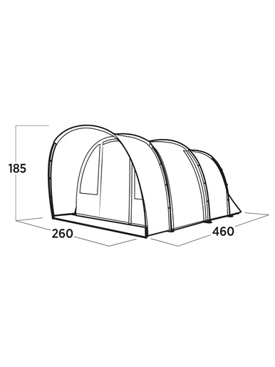 EASY CAMP šator 4 osobe Skarvan 4 3000 mm