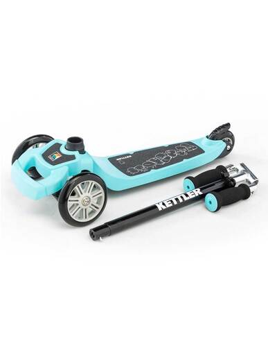 KETTLER dječiji romobil Zazzy Lime sklopivi plavi